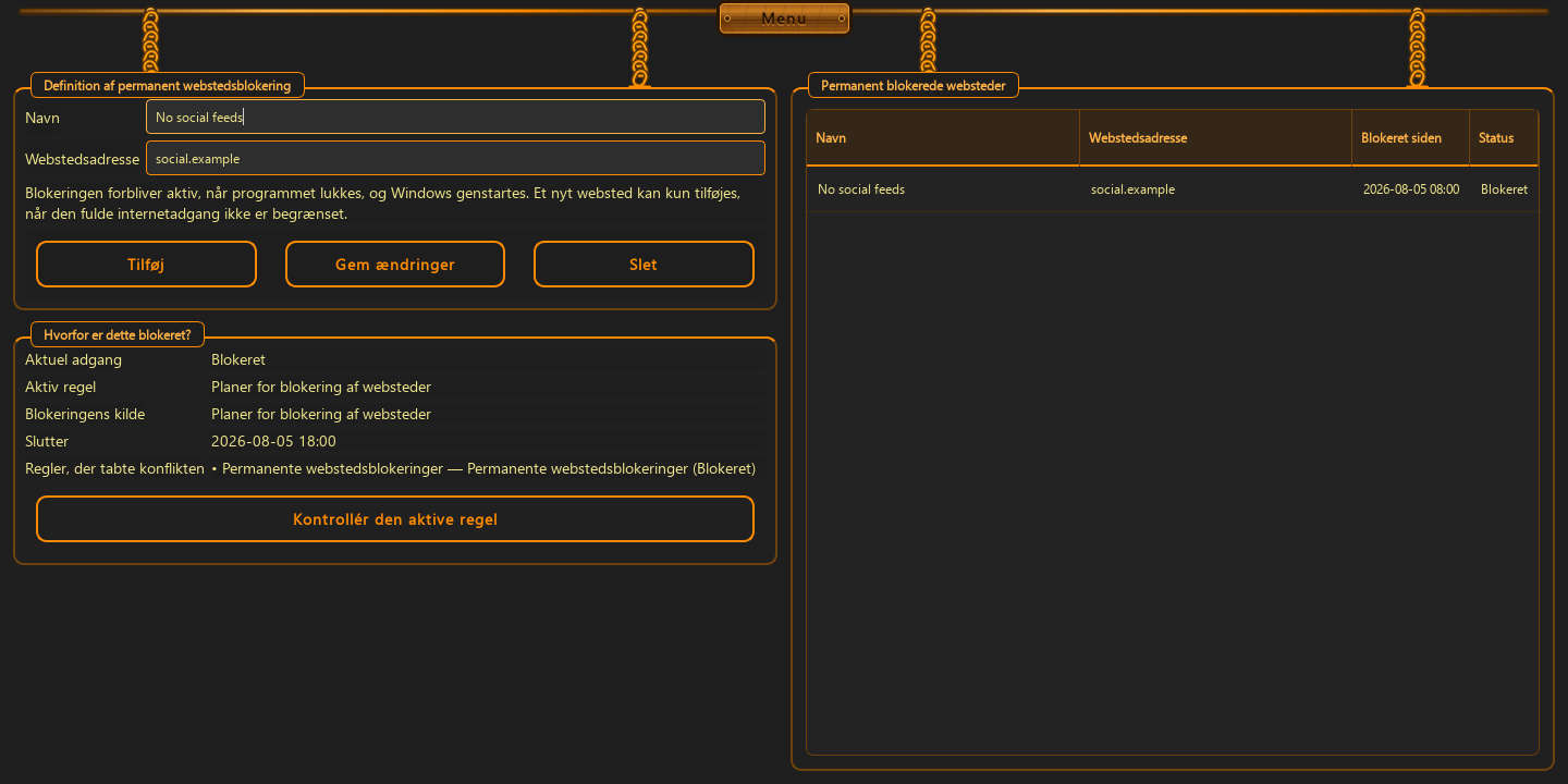 Webstedsregler med dobbelt tilstand — 1