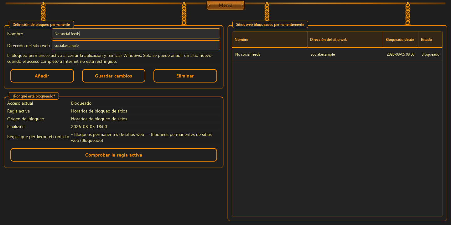 Reglas de sitios en dos modos — 1