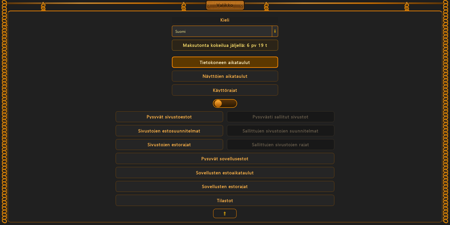 Maksutonta kokeilua jäljellä: 7 pv 0 t — 1