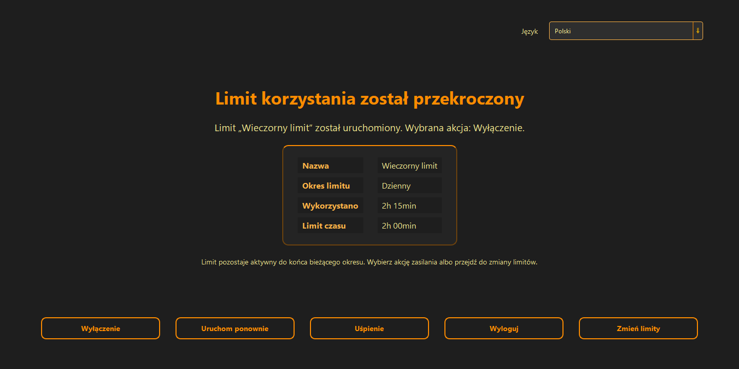 Restart nie zeruje wykorzystanego limitu