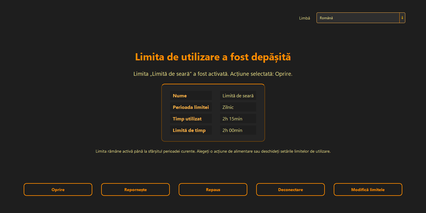 Reguli de oprire și repaus — 2